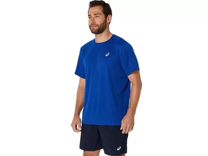 ASICS ΑΣΗΜΙ ΜΠΛΟΥΖΑ ΜΕ ΚΟΝΤΟ ΜΑΝΙΚΙ ASICS ΑΣΗΜΙ ΜΠΛΟΥΖΑ ΜΕ ΚΟΝΤΟ ΜΑΝΙΚΙ