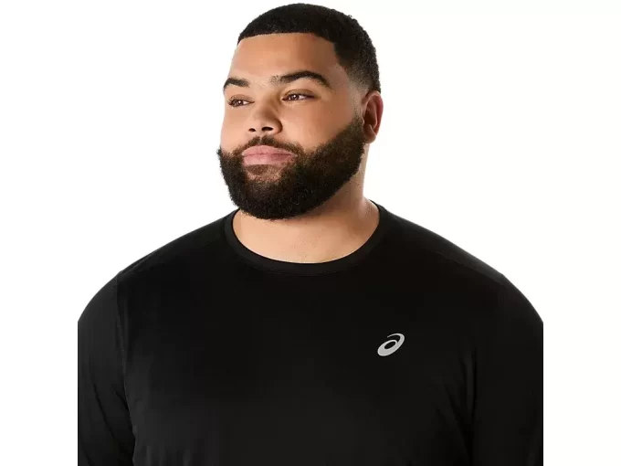 ASICS ΑΣΗΜΙ ΜΠΛΟΥΖΑ ΜΕ ΚΟΝΤΟ ΜΑΝΙΚΙ ASICS ΑΣΗΜΙ ΜΠΛΟΥΖΑ ΜΕ ΚΟΝΤΟ ΜΑΝΙΚΙ