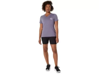 ΓΥΝΑΙΚΕΙΑ ΜΠΛΟΥΖΑ ASICS NATURE ΜΕ V-NECK ΚΑΙ ΚΟΝΤΟ ΜΑΝΙΚΙ