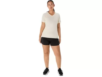 ΓΥΝΑΙΚΕΙΑ ΜΠΛΟΥΖΑ ASICS NATURE ΜΕ V-NECK ΚΑΙ ΚΟΝΤΟ ΜΑΝΙΚΙ