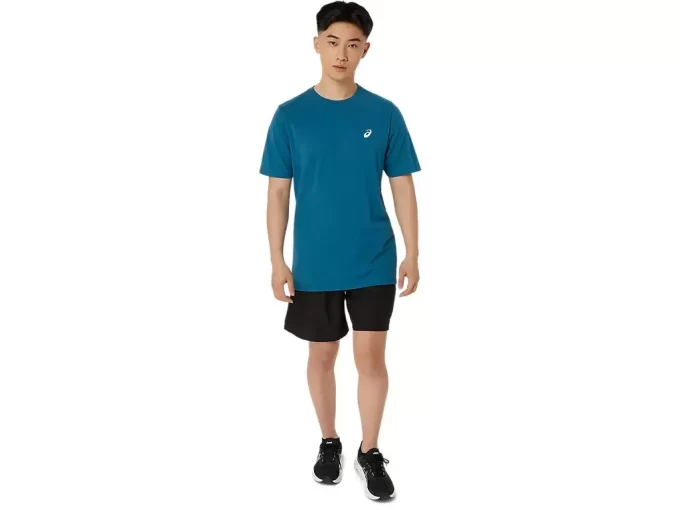UNISEX ASICS ΜΠΛΟΥΖΑ ΜΕ ΚΟΝΤΟ ΜΑΝΙΚΙ ΜΕ ΣΧΕΔΙΟ ΜΑΡΓΑΡΙΤΑΣ ΚΑΙ ΠΛΑΤΗ ΠΛΑΤΗ