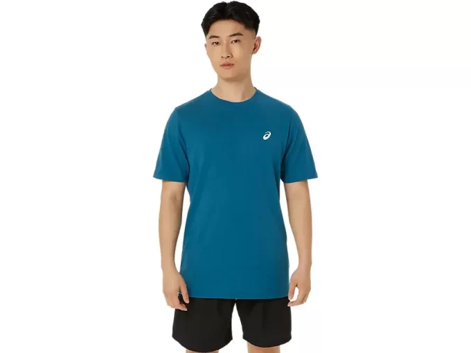 UNISEX ASICS ΜΠΛΟΥΖΑ ΜΕ ΚΟΝΤΟ ΜΑΝΙΚΙ ΜΕ ΣΧΕΔΙΟ ΜΑΡΓΑΡΙΤΑΣ ΚΑΙ ΠΛΑΤΗ ΠΛΑΤΗ