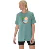 UNISEX ΜΠΛΟΥΖΑ ASICS PALM IN THE SUN ΚΟΝΤΟΜΑΝΙΚΗ