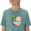UNISEX ΜΠΛΟΥΖΑ ASICS PALM IN THE SUN ΚΟΝΤΟΜΑΝΙΚΗ