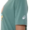 UNISEX ΜΠΛΟΥΖΑ ASICS PALM IN THE SUN ΚΟΝΤΟΜΑΝΙΚΗ